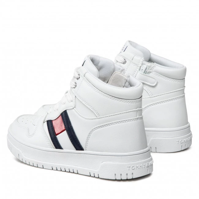 Enfant Sneakers TOMMY HILFIGER - HighTop Lace-Up Sneaker T3A9-32345-1351 S White 100 Blanc 5 Enfant Sneakers TOMMY HILFIGER - HighTop Lace-Up Sneaker T3A9-32345-1351 S White 100 Blanc – Image 3