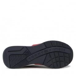 Homme Sneakers Tommy Hilfiger - Prep Sneaker Leather Monogran FM0FM04285 Desert Sky DW5 Bleu Marine -Tommy Hilfiger Soldes 04 0000301103509 rz