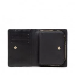 Accessoires Portefeuille Femme Grand Format Tommy Hilfiger - Th Timeless Med Wallet Blk AW0AW13985 BDS Noir -Tommy Hilfiger Soldes 04 8720117442037 mk