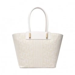 Sacs Sac à Main TOMMY HILFIGER - New Tommy Tote Canvas AW0AW12310 0F7 Beige -Tommy Hilfiger Soldes 04 8720117894560 ks