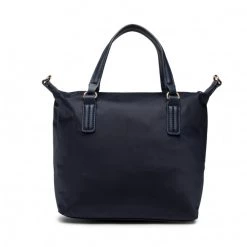 Sacs Sac à Main Tommy Hilfiger - Poppy Small Tote Corp AW0AW13175 DW6 Bleu Marine -Tommy Hilfiger Soldes 04 8720641960380 plj