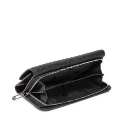 Accessoires Portefeuille Femme Grand Format Tommy Hilfiger - Th Element Large Flap Wallet AW0AW13663 Bds Noir -Tommy Hilfiger Soldes 04 8720641960656 mt