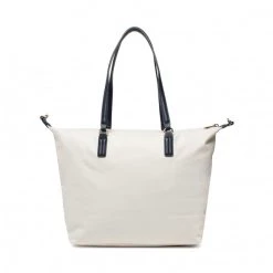 Sacs Sac à Main Tommy Hilfiger - Poppy Tote White Corp AW0AW13169 YBI Blanc -Tommy Hilfiger Soldes 04 8720641961950 ph