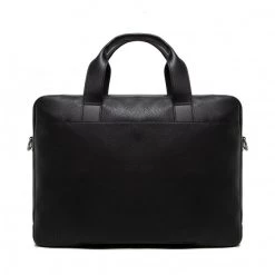 Accessoires Sac Ordinateur Tommy Hilfiger - Th Transit Pu Computer Messenger AM0AM10305 BDS Noir -Tommy Hilfiger Soldes 04 8720641980548 is