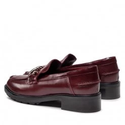 Femme Chaussures Basses Tommy Hilfiger - Tommy Twist Mocassin FW0FW06693 Deep Rouge VLP Bordeaux -Tommy Hilfiger Soldes 04 0000301107354 mt