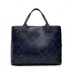 Sacs Sac à Main Tommy Hilfiger - Iconic Tommy Sachel Monogram AW0AW12824 DW6 Bleu Marine -Tommy Hilfiger Soldes 04 8720641958455 mg