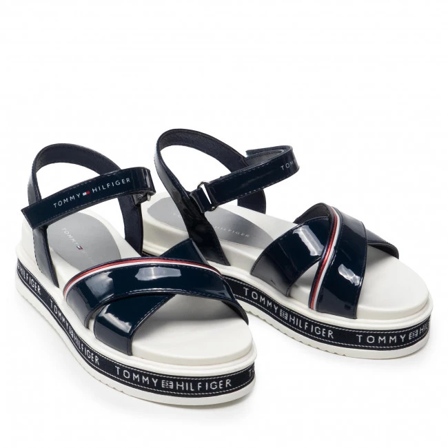 Enfant Sandales TOMMY HILFIGER - Platform Velcro Sandal T3A2-32178-0774 M Blue 800 Bleu Marine 7 Enfant Sandales TOMMY HILFIGER - Platform Velcro Sandal T3A2-32178-0774 M Blue 800 Bleu Marine – Image 5