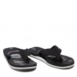 Homme Tongs TOMMY HILFIGER - Massage Footbed Beach Sandal FM0FM03979 Black BDS Noir -Tommy Hilfiger Soldes 05 0000209899054 ki