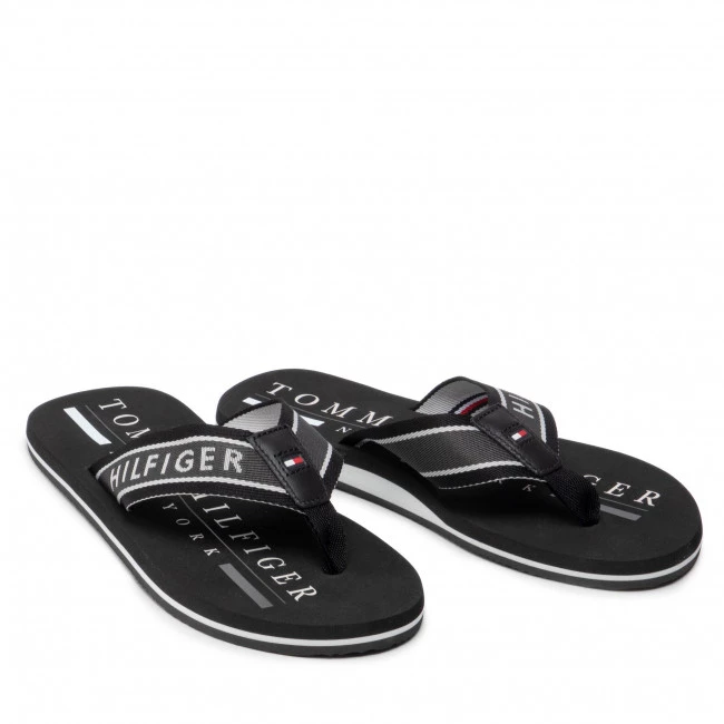 Homme Tongs Tommy Hilfiger - Martime Beach Sandal FM0FM03978 Black BDS Noir 7 Homme Tongs Tommy Hilfiger - Martime Beach Sandal FM0FM03978 Black BDS Noir – Image 5