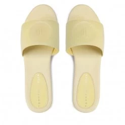 Femme Mules / Sandales De Bain TOMMY HILFIGER - Feminine Mid Heel Clog Sandal FW0FW06241 Lemon Twist ZHF Jaune -Tommy Hilfiger Soldes 05 0000209910063 ph
