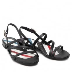 Femme Sandales TOMMY HILFIGER - Strappy Flat Sandal FW0FW06480 Black BDS Noir 12 Femme Sandales TOMMY HILFIGER - Strappy Flat Sandal FW0FW06480 Black BDS Noir -Tommy Hilfiger Soldes 05 0000209910605 bs