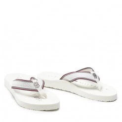 Femme Tongs TOMMY HILFIGER - Hardware Flat Beach Sandal FW0FW06421 Ecru YBL Blanc 12 Femme Tongs TOMMY HILFIGER - Hardware Flat Beach Sandal FW0FW06421 Ecru YBL Blanc -Tommy Hilfiger Soldes 05 0000209911541 pa