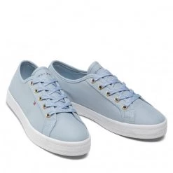 Femme Tennis TOMMY HILFIGER - Essential Sneaker FW0FW06664 Breezy Blue C10 Bleu -Tommy Hilfiger Soldes 05 0000209912029 ph