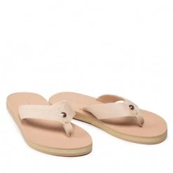 Femme Tongs TOMMY HILFIGER - Th Glitter Wrap Beach Sandal FW0FW06423 Sandrift ABR Beige -Tommy Hilfiger Soldes 05 0000209912159 kt