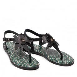 Femme Sandales TOMMY HILFIGER - Th Geo Print Flat Sandal FW0FW06229 Black BDS Noir 12 Femme Sandales TOMMY HILFIGER - Th Geo Print Flat Sandal FW0FW06229 Black BDS Noir -Tommy Hilfiger Soldes 05 0000209912197 kt