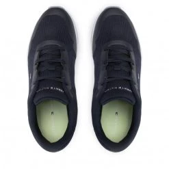 Homme Sneakers Tommy Hilfiger - Lightweight Runner Stripes FM0FM04131 Desert Sky DW5 Bleu Marine -Tommy Hilfiger Soldes 05 0000300529836 st