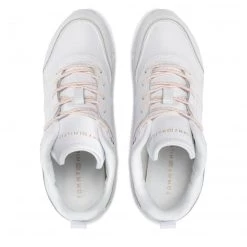 Femme Sneakers TOMMY HILFIGER - Th Lightweight Sneaker FW0FW06592 White YBR Blanc -Tommy Hilfiger Soldes 05 0000300531396 pl