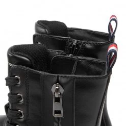 Enfant Bottes Tommy Hilfiger - Lace-Up Bootie T3A5-32391-1355 M Black 999 Noir -Tommy Hilfiger Soldes 05 0000300783627 st
