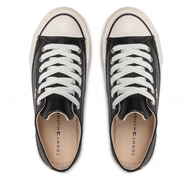 Enfant Baskets TOMMY HILFIGER - Low Cut Lace-Up Sneaker T3A9-32287-1355 S Black 999 Noir 7 Enfant Baskets TOMMY HILFIGER - Low Cut Lace-Up Sneaker T3A9-32287-1355 S Black 999 Noir – Image 5
