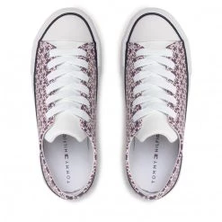 Enfant Sneakers Tommy Hilfiger - Lowcut Lace-Up Sneaker T3A9-32289-0753 S White/Bordeaux X665 Bordeaux, Multicolore -Tommy Hilfiger Soldes 05 0000300783733 pl