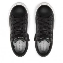 Enfant Sneakers TOMMY HILFIGER - Low Cut Lace-Up Sneaker T3A9-32310-1451 Black 999 Noir -Tommy Hilfiger Soldes 05 0000300783801 st