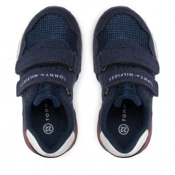 Enfant Sneakers Tommy Hilfiger - Low Cut Velcro Sneaker T1B9-32490-1450 M Blue Bleu Marine -Tommy Hilfiger Soldes 05 0000300885772 st