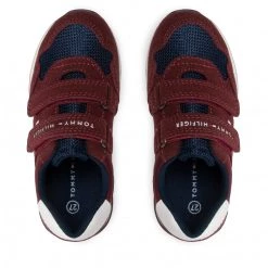 Enfant Sneakers Tommy Hilfiger - Low Cut Velcro Sneaker T1B9-32490-1450 S Bordeaux/Blue A240 Bordeaux -Tommy Hilfiger Soldes 05 0000300886588 st