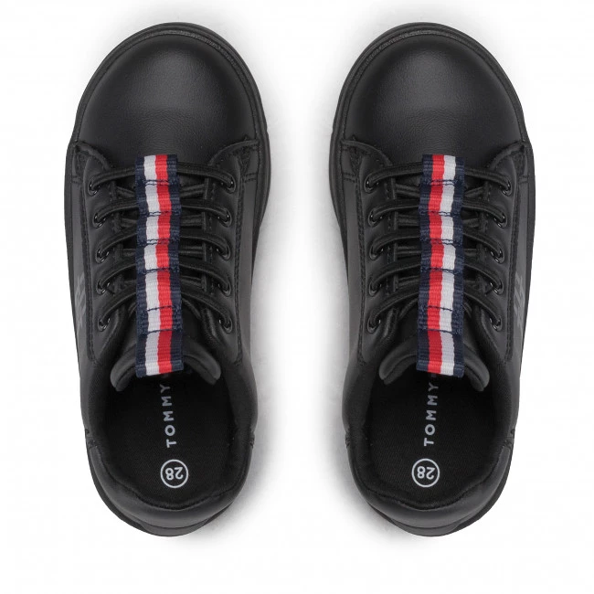 Enfant Sneakers TOMMY HILFIGER - Low Cut Lace-Up Sneaker T3B9-32466-1355 M Black 999 Noir 7 Enfant Sneakers TOMMY HILFIGER - Low Cut Lace-Up Sneaker T3B9-32466-1355 M Black 999 Noir – Image 5