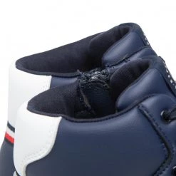 Enfant Sneakers TOMMY HILFIGER - High Top Lace-Up Sneaker T3B9-32482-1355 S Blue/White X007 Bleu Marine 11 Enfant Sneakers TOMMY HILFIGER - High Top Lace-Up Sneaker T3B9-32482-1355 S Blue/White X007 Bleu Marine -Tommy Hilfiger Soldes 05 0000300887714 is