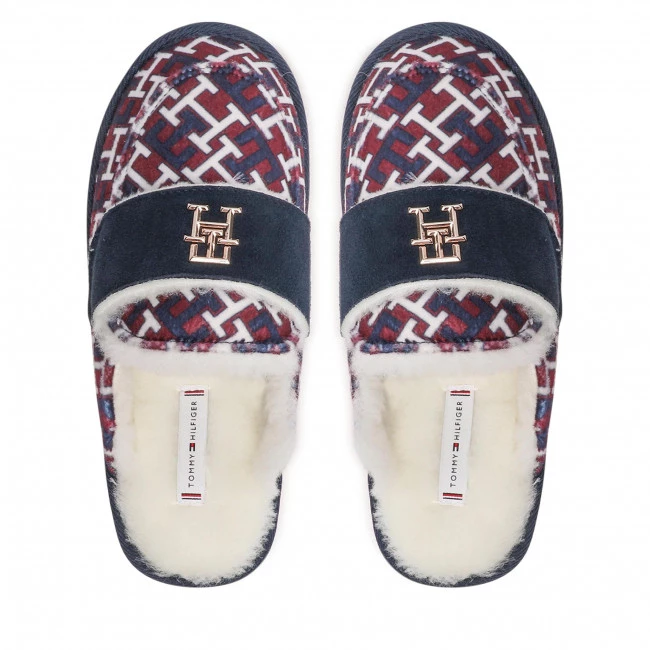 Femme Chaussons Tommy Hilfiger - Loafer Mule Slipper Monogram FW0FW06716 Rwb Monogram 0KQ Multicolore 7 Femme Chaussons Tommy Hilfiger - Loafer Mule Slipper Monogram FW0FW06716 Rwb Monogram 0KQ Multicolore – Image 5