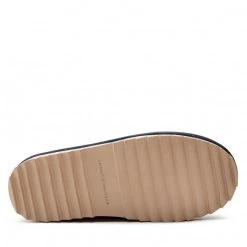 Femme Chaussons Tommy Hilfiger - Boot Slipper Monogram FW0FW06717 Rwb Monogram 0KQ Bleu Marine, Multicolore -Tommy Hilfiger Soldes 05 0000301107705 mt