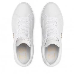 Femme Sneakers Tommy Hilfiger - Th Bio Court Sneaker Classic FW0FW06802 White YBR Blanc -Tommy Hilfiger Soldes 05 0000301111214 bs