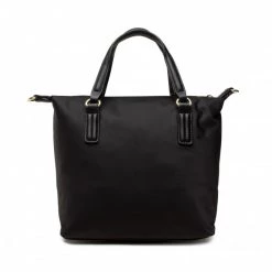 Sacs Sac à Main Tommy Hilfiger - Poppy St Small Tote AW0AW10262 BDS Noir -Tommy Hilfiger Soldes 05 8720114065390 plj