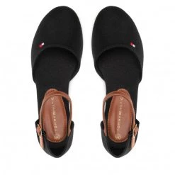 Enfant Espadrilles Tommy Hilfiger - Rope Wedge Sandal T3A7-32191-0048 Black/Tobacco X824 Noir -Tommy Hilfiger Soldes 06 0000209681963 ph