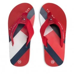 Enfant Tongs Tommy Hilfiger - Flag Print Flip Flop T3B8-32267-0058 M Red 300 Rouge -Tommy Hilfiger Soldes 06 0000209682434 pl