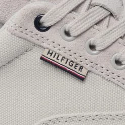 Homme Sneakers TOMMY HILFIGER - Lightweight Mix Hybrid Shoe FM0FM03954 Grey Whisper PQU Gris -Tommy Hilfiger Soldes 06 0000209898873 mg