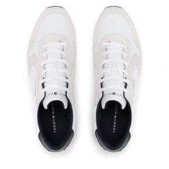 Homme Sneakers TOMMY HILFIGER - Iconic Material Mix Runner FM0FM04022 White YBR Blanc 12 Homme Sneakers TOMMY HILFIGER - Iconic Material Mix Runner FM0FM04022 White YBR Blanc -Tommy Hilfiger Soldes 06 0000209900613 ts