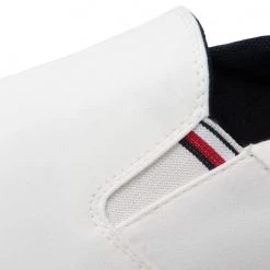 Homme Tennis Tommy Hilfiger - Essential Slip On Chambray Vulc FM0FM03994 Ecru YBL Blanc -Tommy Hilfiger Soldes 06 0000209905489 is