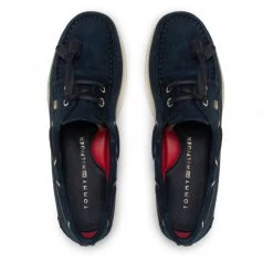 Femme Mocassins TOMMY HILFIGER - Tommy Feminine Boat Shoe FW0FW06347 Desert Sky DW5 Bleu Marine -Tommy Hilfiger Soldes 06 0000209907131 mk
