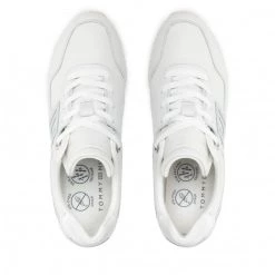 Femme Sneakers TOMMY HILFIGER - Th W Undyed Runner FW0FW06488 White YBR Gris -Tommy Hilfiger Soldes 06 0000209908640 ki 1