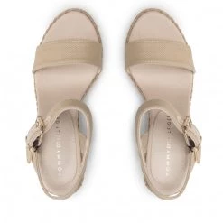 Femme Espadrilles TOMMY HILFIGER - Shiny Touches High Wedge Sandal FW0FW06180 Light Gold 0LJ Beige 13 Femme Espadrilles TOMMY HILFIGER - Shiny Touches High Wedge Sandal FW0FW06180 Light Gold 0LJ Beige -Tommy Hilfiger Soldes 06 0000209909876 mg