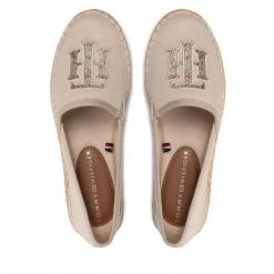Femme Espadrilles TOMMY HILFIGER - Th Logo Espadrille FW0FW06158 Classic Beige ACI Beige -Tommy Hilfiger Soldes 06 0000209910759 ph