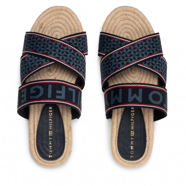 Femme Espadrilles TOMMY HILFIGER - Webbing Flat Espadrille FW0FW06307 Desert Sky DW5 Bleu Marine 8 Femme Espadrilles TOMMY HILFIGER - Webbing Flat Espadrille FW0FW06307 Desert Sky DW5 Bleu Marine – Image 6