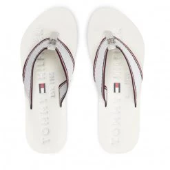 Femme Tongs TOMMY HILFIGER - Hardware Flat Beach Sandal FW0FW06421 Ecru YBL Blanc 13 Femme Tongs TOMMY HILFIGER - Hardware Flat Beach Sandal FW0FW06421 Ecru YBL Blanc -Tommy Hilfiger Soldes 06 0000209911541 pa