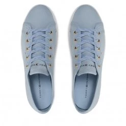 Femme Tennis TOMMY HILFIGER - Essential Sneaker FW0FW06664 Breezy Blue C10 Bleu -Tommy Hilfiger Soldes 06 0000209912029 ph