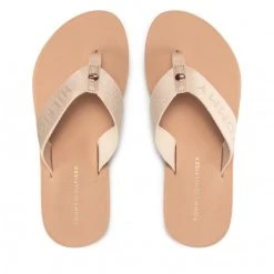 Femme Tongs TOMMY HILFIGER - Th Glitter Wrap Beach Sandal FW0FW06423 Sandrift ABR Beige -Tommy Hilfiger Soldes 06 0000209912159 kt