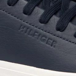 Homme Sneakers Tommy Hilfiger - Modern Vulc Corporate Leather FM0FM04036 Desert Sky DW5 Bleu Marine -Tommy Hilfiger Soldes 06 0000300529270 st