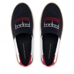 Homme Espadrilles Tommy Hilfiger - Color Block Espadrille FM0FM04057 Rwb 0GY Bleu Marine -Tommy Hilfiger Soldes 06 0000300529331 ts