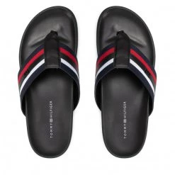Homme Tongs Tommy Hilfiger - Corporate Mix Materials Sandal Rwb 0GY Bleu Marine -Tommy Hilfiger Soldes 06 0000300529522 fp