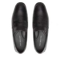 Homme Mocassins TOMMY HILFIGER - Printed Hilfiger Leather Driver FM0FM04113 Black BDS Noir 12 Homme Mocassins TOMMY HILFIGER - Printed Hilfiger Leather Driver FM0FM04113 Black BDS Noir -Tommy Hilfiger Soldes 06 0000300529799 plj
